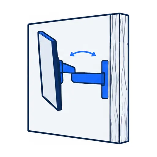 Schematic: Full-motion (articulating) mount