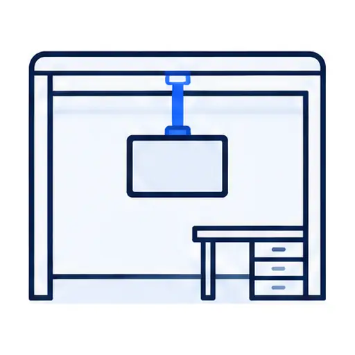 Schematic icon: Garage TV Mounting