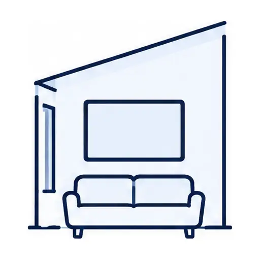 Schematic icon: Hillside Family Room TV Mounting